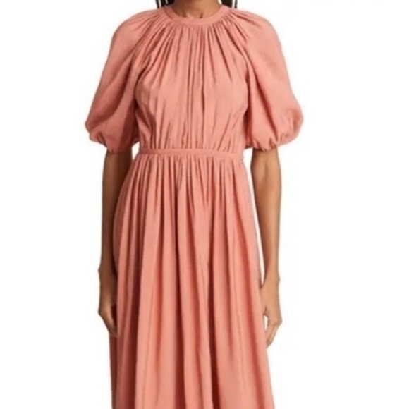 Ulla Johnson Terracotta Midi Dress - Picture 2 of 5